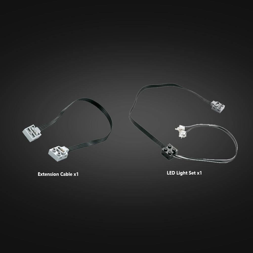 LED Light Set and Extension Cable components
