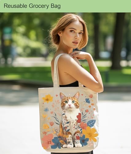 Image of Aesthetic Tote Bag for Women Girls, Stylish Tote Bag for Friends Besties Coworker