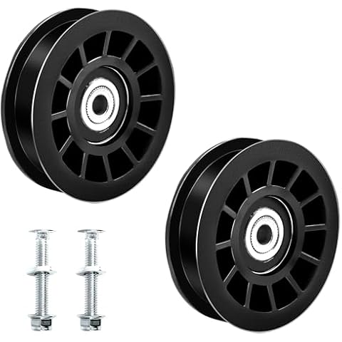 2-Pack Flat Idler Pulley for Lawn Mower Cover