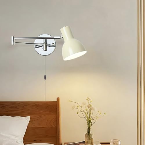 Aplique de pared E27 con interruptor y enchufe para lámpara vintage 7