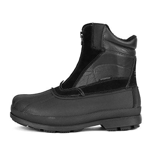 Nortiv 8 Men'S 170410 Black Insulated Waterproof Construction Hiking Winter Snow Boots Size 10.5 M Us thumb #2