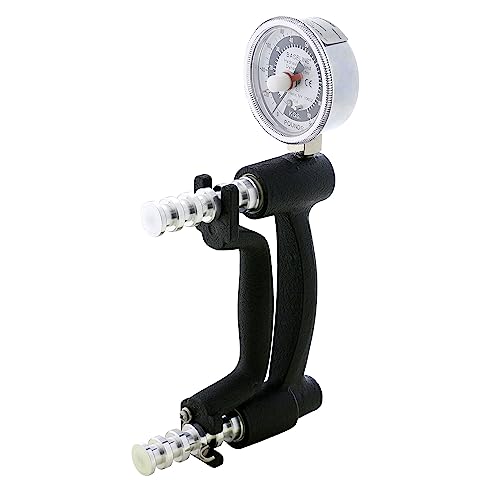 Image of Baseline Hydraulic HD Hand Dynamometer for Accurate Grip Strength Readings, 200 LB Capacity, Black, 12-0221