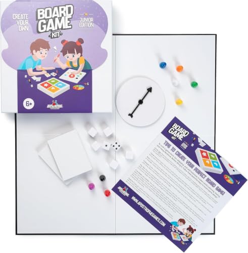 Junior Erstellen Sie Ihr eigenes Brettspiel-Kit mit leeren Brett & Stücke – Ansicht 3