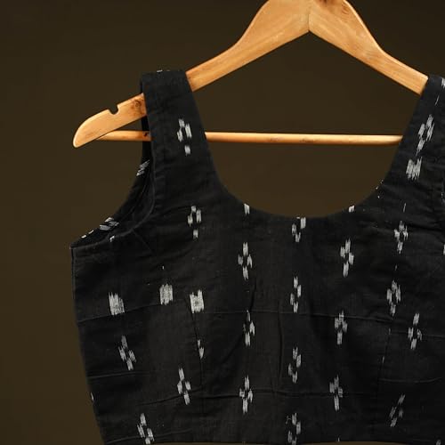 Image of Women's Sambalpuri Ikat Handloom Unstitched Cotton Blouse Piece Ethnic Wear