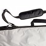 DORSAL Travel Shortboard and Longboard Surfboard Board Day Bag Cover Black/Grey Nylon 5'7 - Image 4