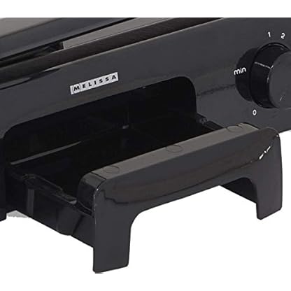 Melissa 16240094, Tischgrill, Kontaktgrill, Elektrogrill, 1500 Watt, stufenlos, getrennt regelbare Grillflächen… – Bild 7