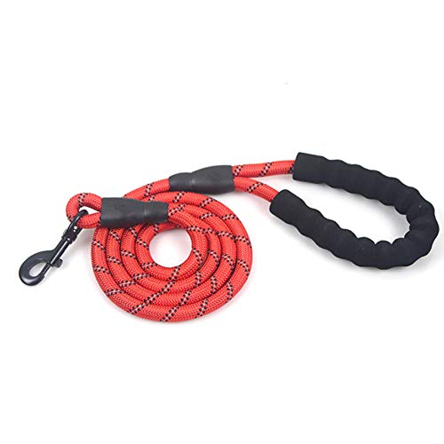 Dog Leash Nylon Pet Dog ReflectiveTraining Walking Leashes Strap Belt Traction Rope Size: 150x1.2cm