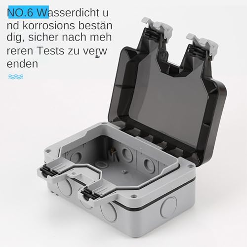 Boîte de jonction d'extérieur résistante aux intempéries avec étanchéité renforcée