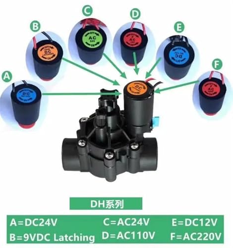Électrovanne d'irrigation en nylon anticorrosion valve de contrôle d'eau robuste 220V - 4