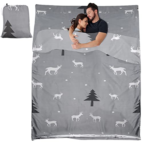 Sleeping Bag Liner Travel Camping Sheet,Lightweight Portable Sleep Sack For Adult Indoor Outdoor Hostels Picnic Camping Traveling Hotels Backpacking #TOP11