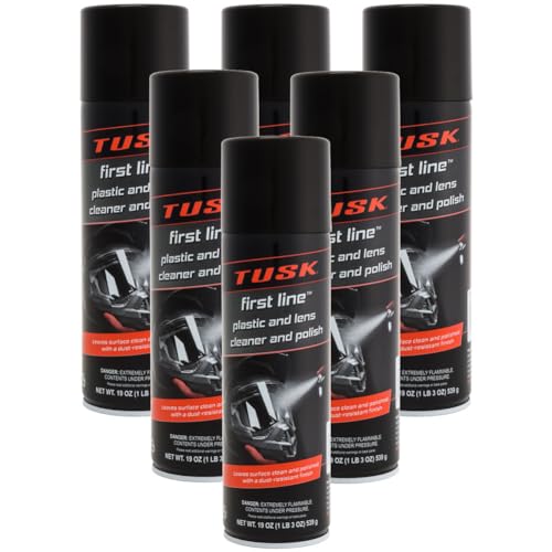 TUSK First Line Plastic & Lens Cleaner Polish 19 oz (6 Pack)