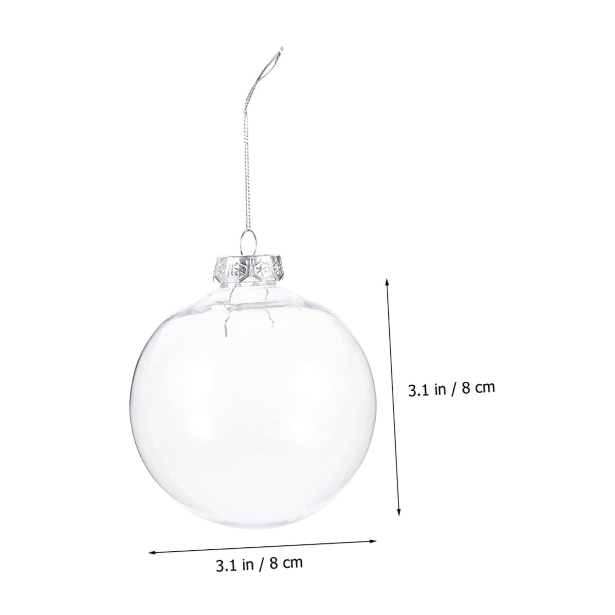 Cabilock 30piezas Bolas De Navidad Colgantes Decorativas Adornos para Árbol De Navidad y Fiestas Rellenables y Personalizables Diseño Elegante y Único