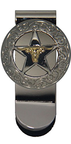 Longhorn and Star Money Clip