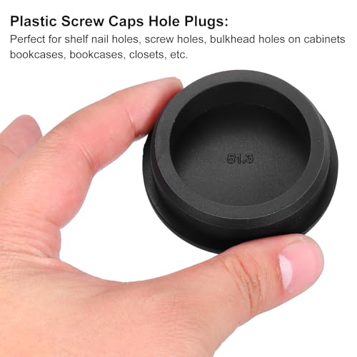 Image of MECCANIXITY 4pcs T-Shaped Silicone Plugs 51.3mm 2 Inch Dia Snap in Plug Hole Seal Cover Round Rubber Stopper for Kitchen Rubber Bulkheads Waterproof Sealing Plugs Black