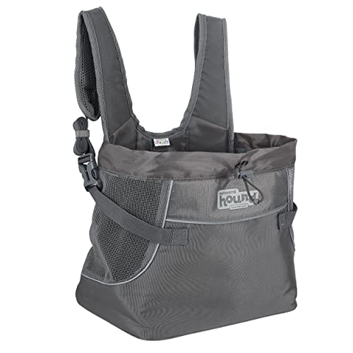 Outward Hound PupPak Dog Front Carrier, Small, Grey – Hands-Free Hiking & Camping Pet Backpack for Small Pets up to 10 lbs, Padded Straps, Breathable Mesh, Water-Resistant, Safety Clip by Outward Hound - Used condition - US$35.44
