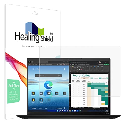 Healingshield �X�L���V�[���t���ی�t�B���� Screen Protector Light Anti-Fingerprint Anti-Glare Matte Film Compatible with Lenovo ThinkPad X1 Na