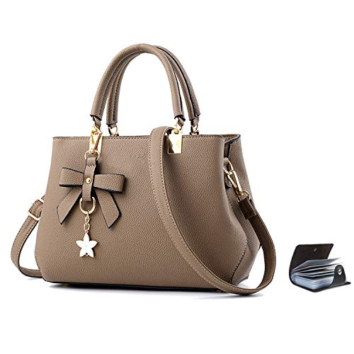 URAQT Elegant Handtasche Damen Umhängetasche, Damenhandtaschen Frauen Stilvolle PU Schultertasche, Shopper Taschen Umhängetasche mit Mehrere Taschen Fächer Geschenke für Damen
