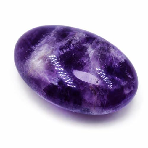 BEAUSIOO Amethyst Palm Stone 2.4