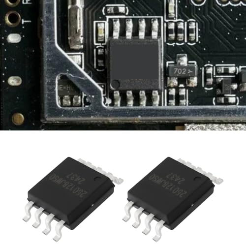 VGOL 2 Stück W25Q128JWSQ 128 Mbit Serieller Flash-Speicherchip SOIC-8-Paket SPI-Schnittstelle für Eingebettete Systeme Und Datenspeicheranwendungen