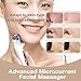 Microcurrent Facial Device, Microcurrent Face Massager for Lift Face & Tight Skin, Removal Facial Wrinkle & Anti-Aging, USB Microcurrent Face Lift Device to 2 Modes & 3 Gears, Best Gift (White)