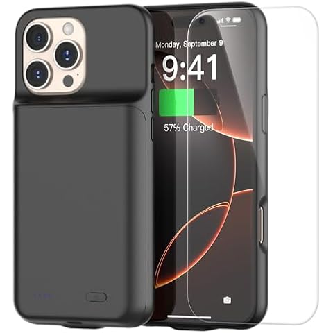 Coque batterie JUBOTY pour iPhone 16 Pro Max Cover