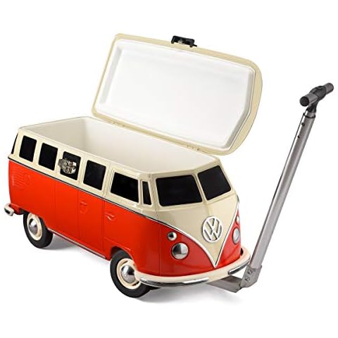 Board Masters VW Collection - Volkswagen Mobile Cool Box Cooler in T1 Bulli Bus Shape Approx. 26 litres (Classic Bus/Red) One Size (Red) Cover