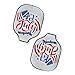 ZCFYGDX Pickleball Paddle Cover Polyester with Zipped Closure, Covers Fit All USAPA Approved Paddles, 2pc Universal Pickle-Ball Racket Case Only, Durable Equipment, Color Flag 4th of July Print