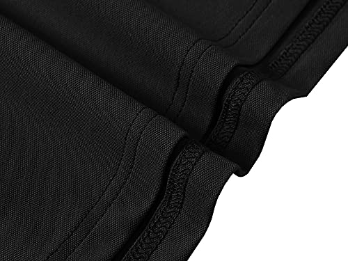 MoFiz Women's Polo Shirts Sleeveless V-Neck Golf Polo Shirts Slim Fit Tee Shirts Activewear Tank Top Black X-Large - Image 6