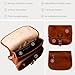 Time Resistance Leather Crossbody Bag for Women - Handbag, Shoulder Bag, Messenger, Purse (Cognac Brown) - Gift Box Included