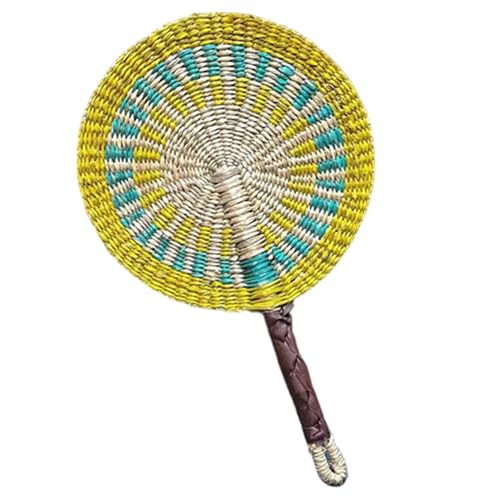 AZIDWERYQ Decoración de abanico de pared, 10x15 pulgadas, abanico africano tejido con algas marinas, decoraciones colgantes para verano, hogar, dormitorio, decoración para fiesta de boda, paja