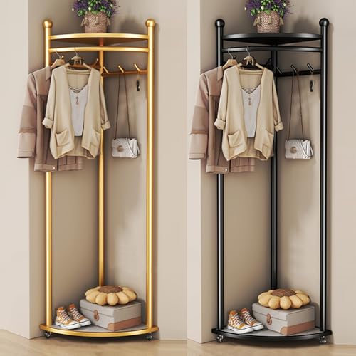 Porte-manteau d'angle réglable : la solution rangement pour petits espaces