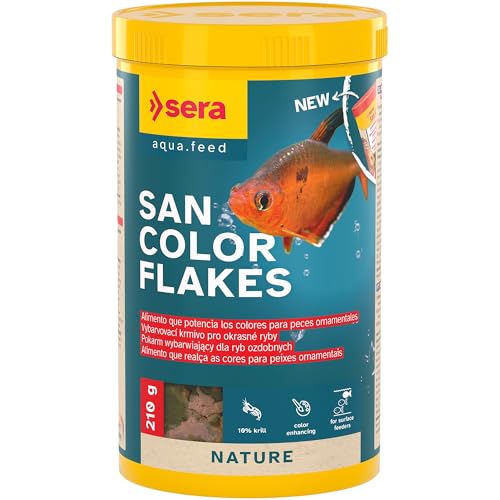 Alimento de peces sera San Color Flakes potencia el color 2