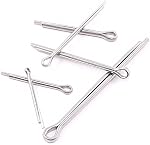 Glarks 150Pcs 304 Kit d'assortiment de fermeture de clé à pince en acier inoxydable
