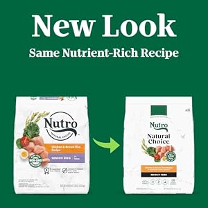 NUTRO NATURAL CHOICE Senior Dry Canine Meals, Rooster & Brown Rice Recipe Canine Kibble, 30 lb. Bag NUTRO NATURAL CHOICE Senior Dry Canine Meals, Rooster & Brown Rice Recipe Canine Kibble, 30 lb. Bag