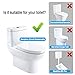 BQLZR White Toilet Cistern Dual Flush Push Button Valve 25cm Height Fit for Drain Diameter 65-75mm
