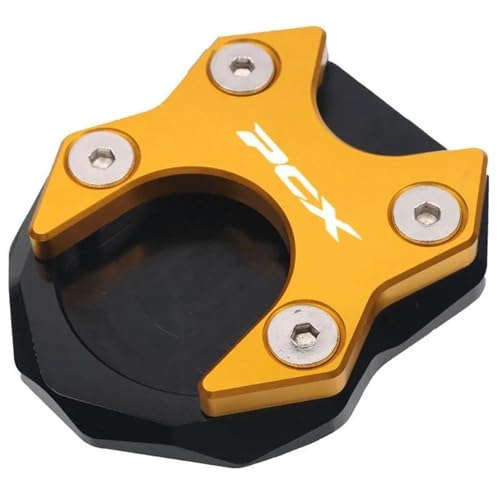 Béquille de moto pied latérale extension plaque Honda PCX 125 150 160 CNC Gold