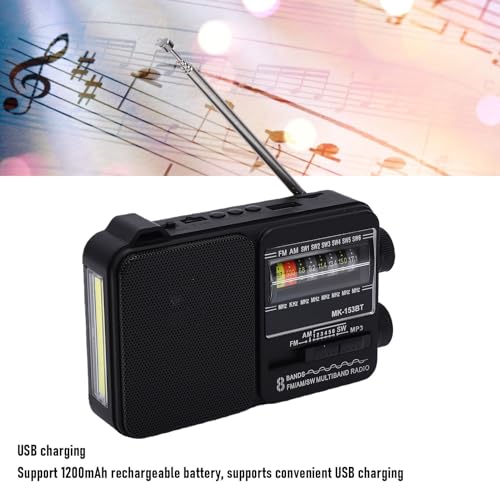 Radio portátil Fosa AM FM SW con Bluetooth y carga USB miniatura 2