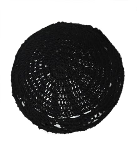 Gorro artesanal calado con diseño floral para mujer miniatura 6
