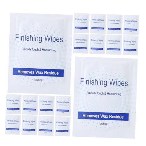 Beaupretty 20pcs Wax Removal Wipes for Women Single Use Convenient Wax Cleaning Wipes for After Hair Removal Safe Material Removes Residue and Oil for Smooth Skin