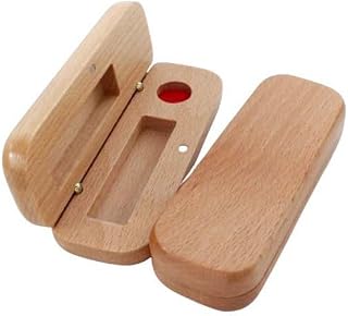 印鑑ケース 木製 15mm おしゃれ けやきケース 朱肉付き (13.5～15ｍｍ用) 欅 天然木 実印 銀行印