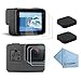 Produktbild Rhodesy Hartglas Displayschutz für GoPro Hero 7(Nur Schwarz) Hero(2018) Hero 6 Hero 5, Hartglas LCD Schutzfolie + Hartglas Objektivschutzfolie + Objektivdeckel (2 Pack)