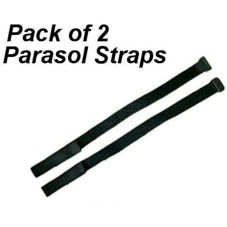 Securing Straps For Parasol Pack of 2 Nylon Hook and Loop Deck Umbrella Fasten