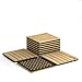 Giantex Patio Interlocking Wood Tile Flooring, Acacia Wood Deck Tiles Patio Pavers, Tools Free Assembly, Wood Composite Deck Flooring for Outdoor & Indoor, Pack of 10 Tiles, 12
