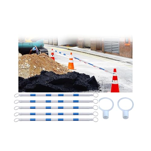 Barre de sécurité rétractable haute visibilité pour cônes temporaires de parking