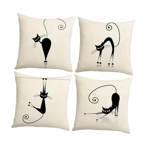 4 housses de coussin imprimées décoration intérieure pour fauteuil - 7