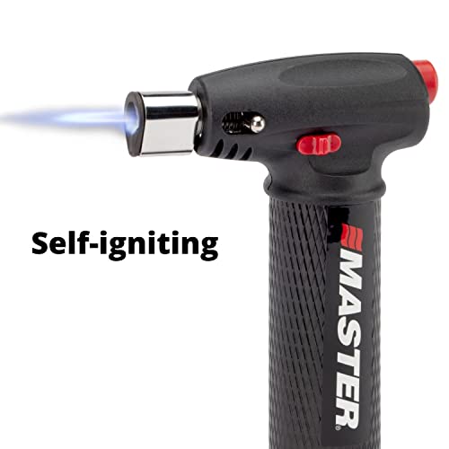 Master Appliance Mt-80K Butane Micro Torch Kit [Butane Torch, Flameless Heat Tool, Soldering Iron & Hot Knife] Hand Held, Refillable With Butane Fuel, Adjustable Flame, Case With Attachments #TOP1