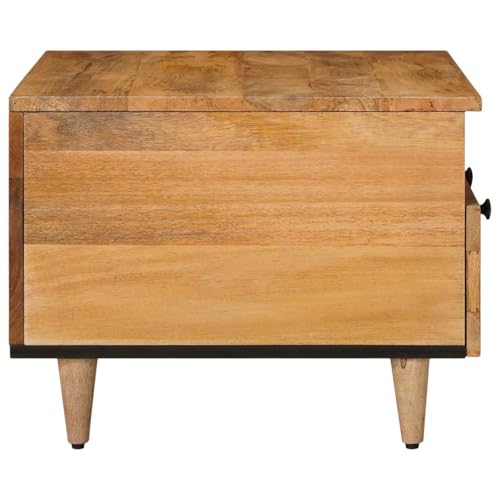 Table basse manguier massif rectangulaire 80 cm chic et durable
