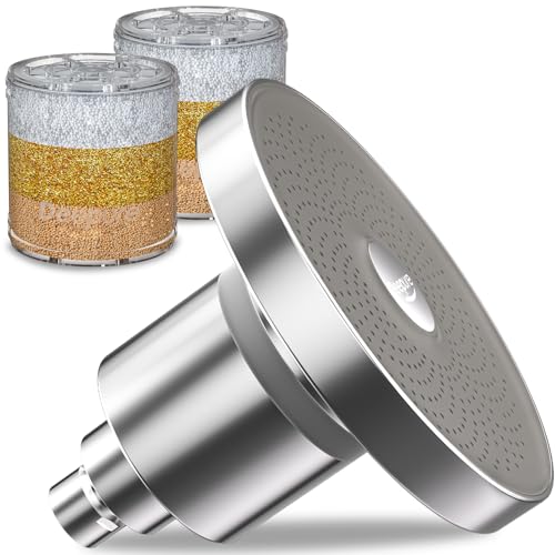 Filtered Shower Head Set (with 2 Cartridges) - Tested to