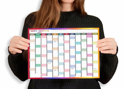 Giftinghouse 2026 Wall Planner A1 Lainated - Full Year Wall Planner