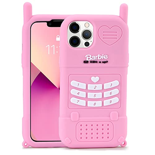 Filaco Silicon Case Fit For Iphone 13 Pro Max 6.7Inch, 3D Cute Cartoon Pink Retro Cover, Kawaii Soft Shockproof Protective Phone Case For Women & Girls #TOP6